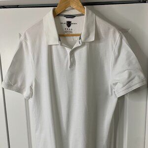 Men’s Black Brown Polo Shirt – XL – 100% Cotton In White